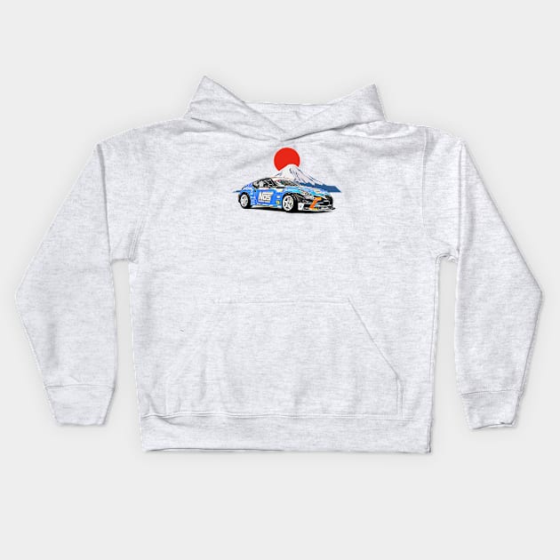 350Z Drift Fuji JDM Japan Print Kids Hoodie by Auto-Prints